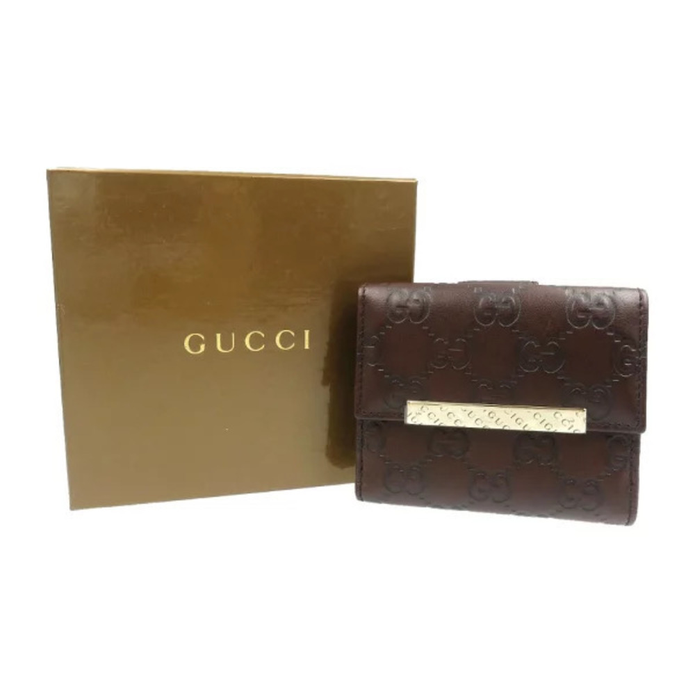 Gucci Guccissima Leather Brown Bi fold Wallet - Picture 3 of 6